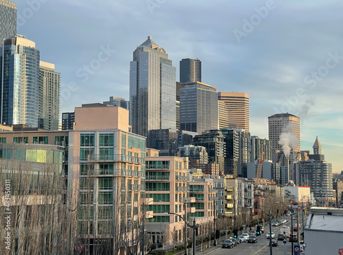 The Downtown Seattle Washington skyline.