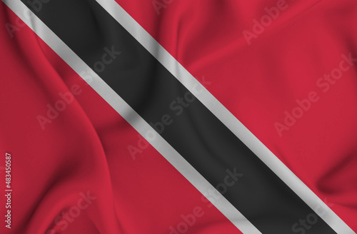 Free Download 3D illustration of the flag of Trinidad waving in the wind. - GFXLoad