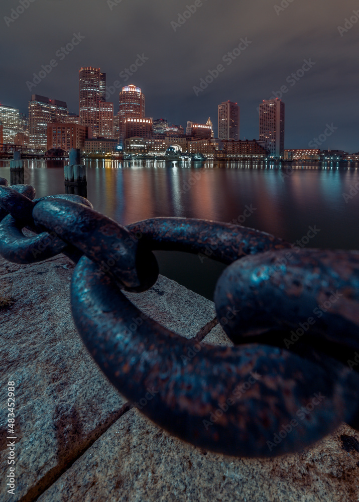 Naklejka premium Exploring Massachusetts