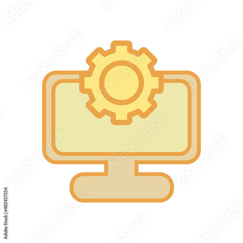 data management icon, project management vector © musmellow
