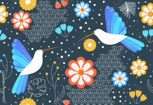 Cute seamless pattern