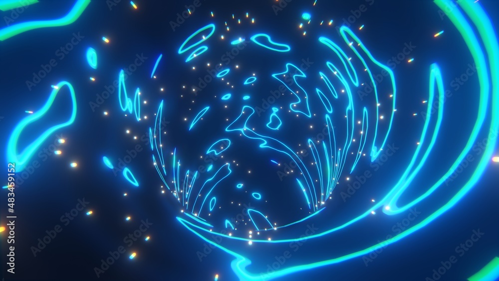 Obraz premium Tunnel Space Wallpaper