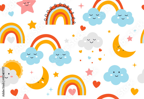 Kids seamless pattern