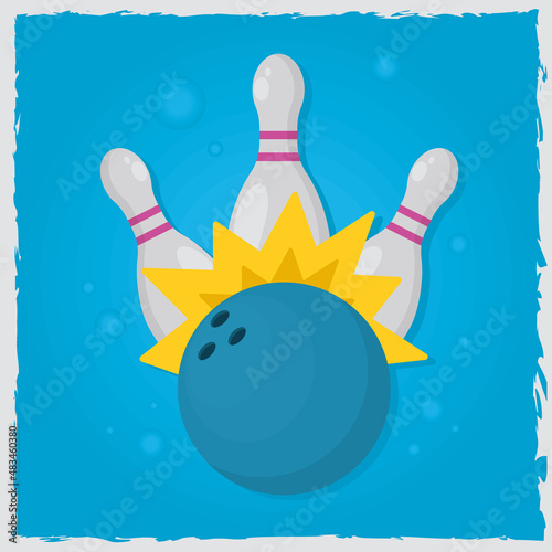 bowling game illustration