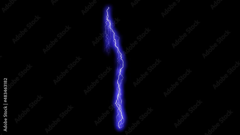 Lightning Strikes On black Screen Background 4K - Stunning Lightning In ...