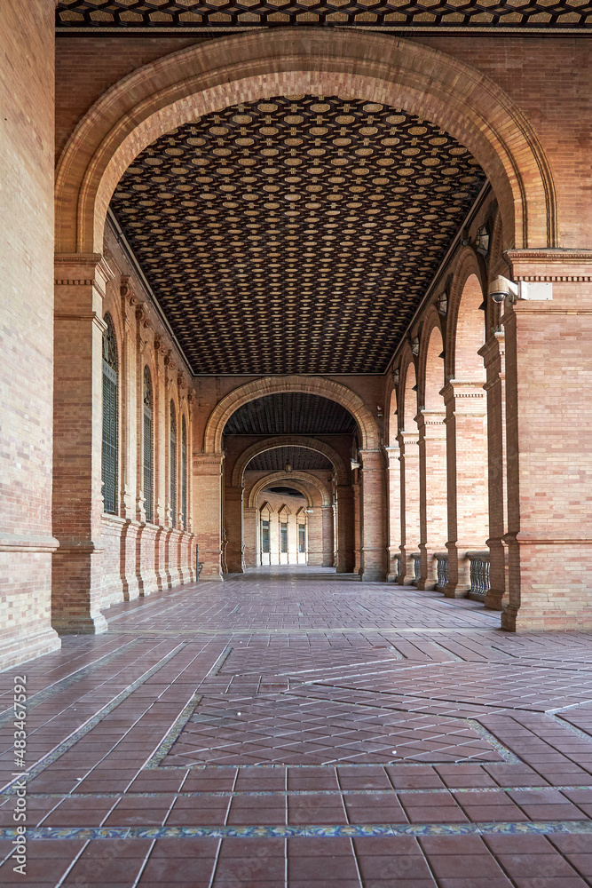 Fototapeta premium Plaza de España in Seville, Spain.