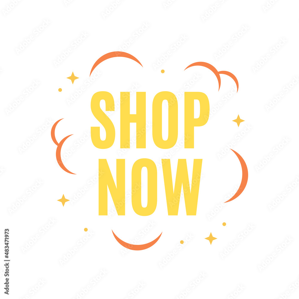 Shop Now Banner, Shop Now Sign, Online Shop Now, Available Now, Online Shop, Online Business, Online Order, Shop Sign, Vector Illustration Background