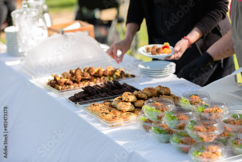food snacks served in celebration party Organization