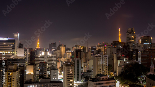 The buildings on Paulista Avenue