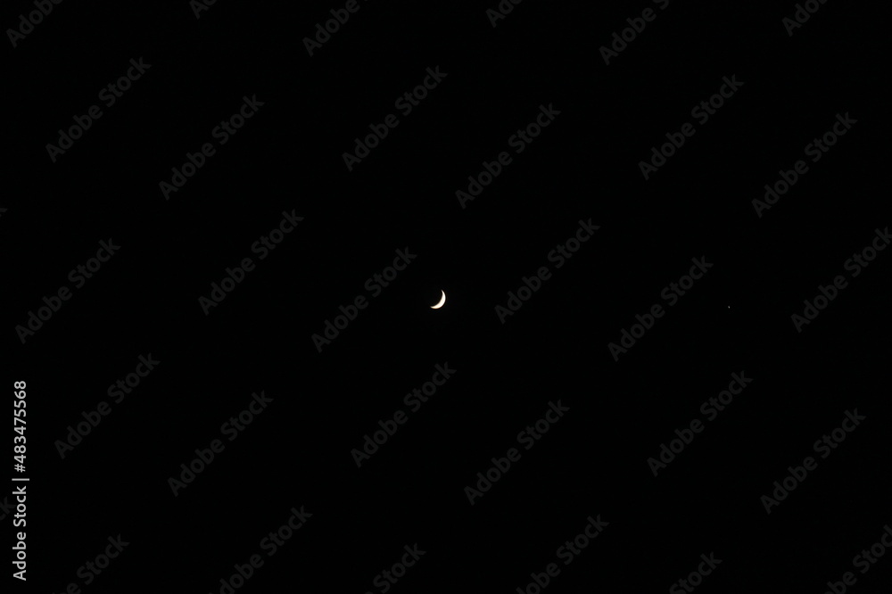 moon in the black sky moon in the black sky