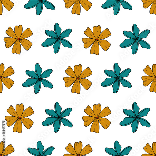 Simple Floral Mid-Century Pattern