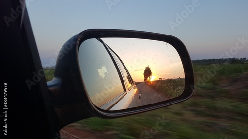 sunset in the car © Gislaine Trucolo