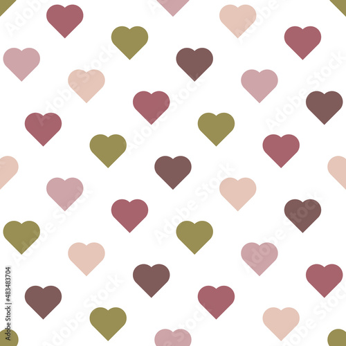 Card with congratulations on valentine's day and the image of the heart.