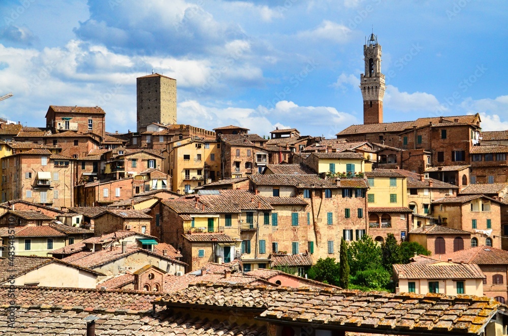 The ancient roofs of Siena - Beautiful Ciry in Italy