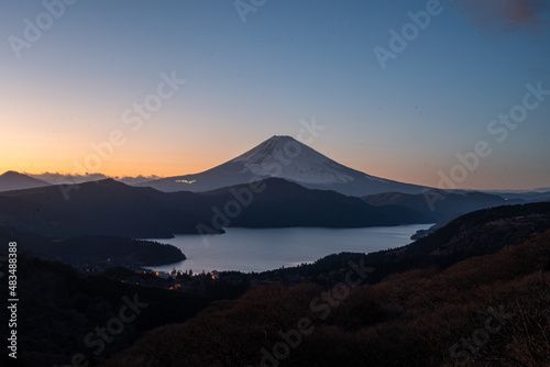 mountain at sunset © Taya