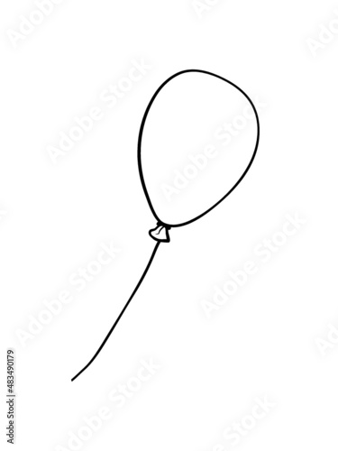 Schöner fliegender Luftballon 