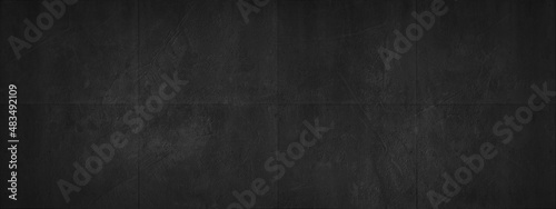 Black anthracite dark gray grey grunge stone concrete cement tiles wall floor texture background banner panorama seamless pattern design template