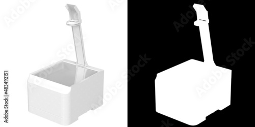 Fotografie 3D rendering illustration of an overhead projector