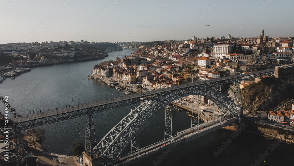 Porto city drone photo