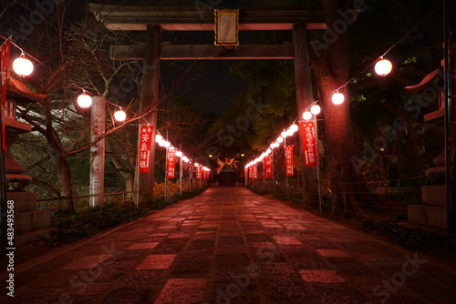 Kokura Gion Yasaka-jinja or Shrine in Fukuoka, Japan - 日本 福岡 北九州 小倉祇園八坂神社 参道 photo