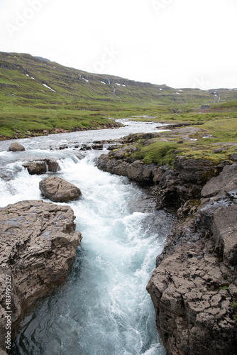 Highland Mountain River Cold Day rapids