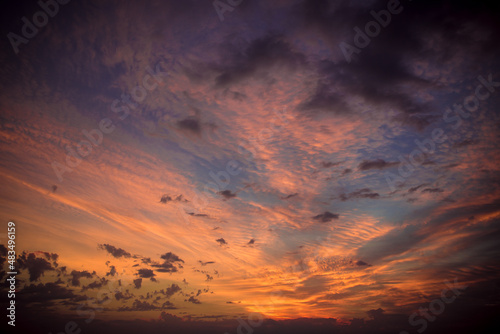 Fototapeta celestial sunrise in the sky