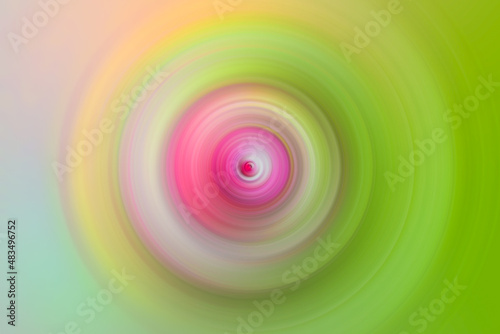 Bright multicoloured rainbow radial blur