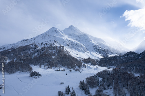 Wallpaper Mural Wonderful winter landscape in the mountains - Swiss alps - travel photography Torontodigital.ca