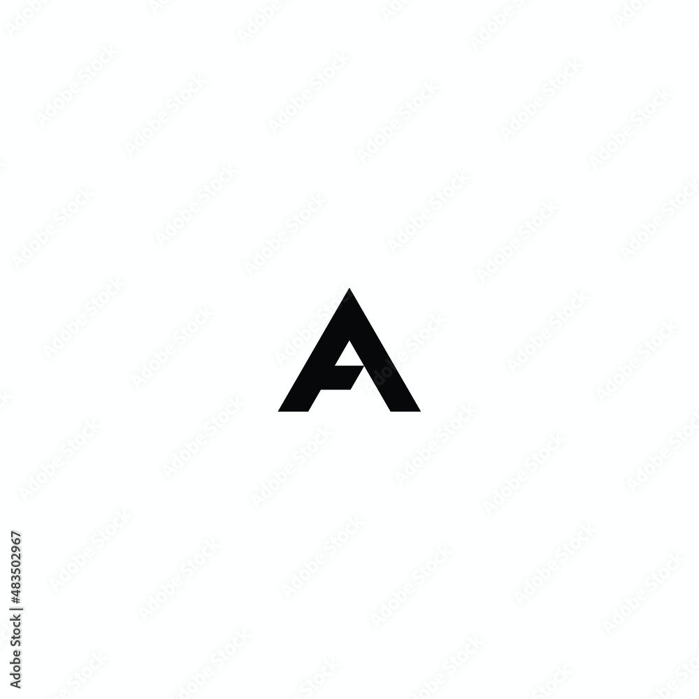 FA AF alphabet letter vector geometric font icon. Logo design for your company. Vector template design. FA AF alphabet letter vector geometric font icon. Logo design for your company. Vector template design.