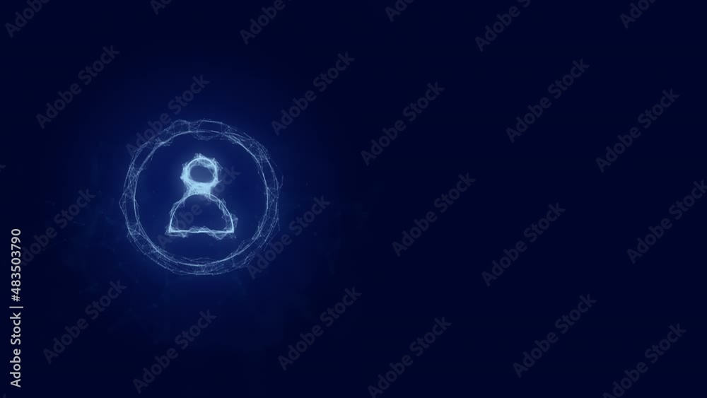 Create account screen icon with plexus effect. Connected lines with dots. Lines plexus Create account screen icon with plexus effect. Connected lines with dots. Lines plexus