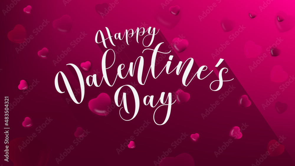 Happy Valentine's Day vector image. 