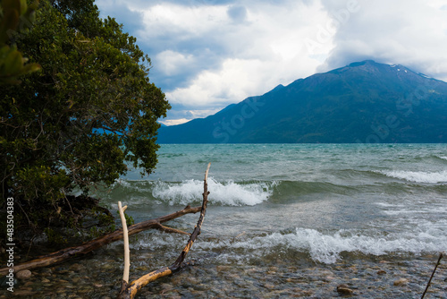 lago puelo, patagonia, chubut, el bolson, argentina, playa, acuático, paisaje, cielo, arena, naturaleza, verano, viajando, costa, vacaciones, bahía, impresiones, turquesa, olas, edén, nube photo