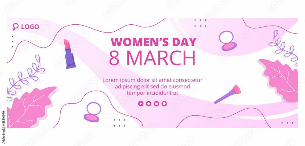 Women's Day Cover Template Flat Illustration Editable of Square Background Suitable for Social Media, Greeting Card and Web Internet Ads Women's Day Cover Template Flat Illustration Editable of Square Background Suitable for Social Media, Greeting Card and Web Internet Ads