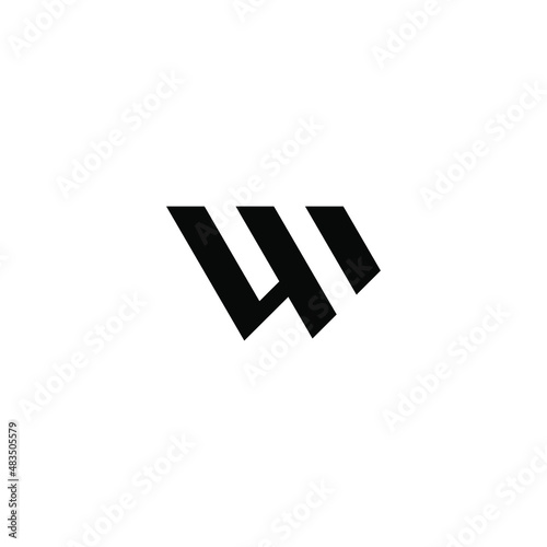 wh latter vector logo abstrack