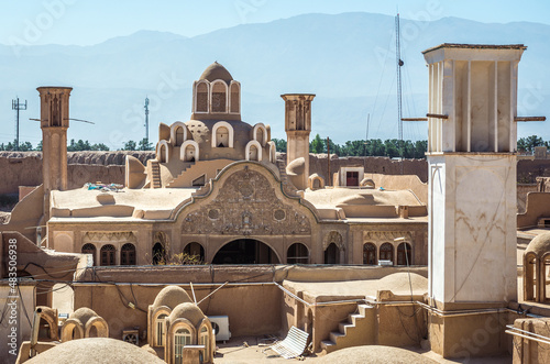 Tabatabaei family historic house in old part of Kashan city, Iran photo