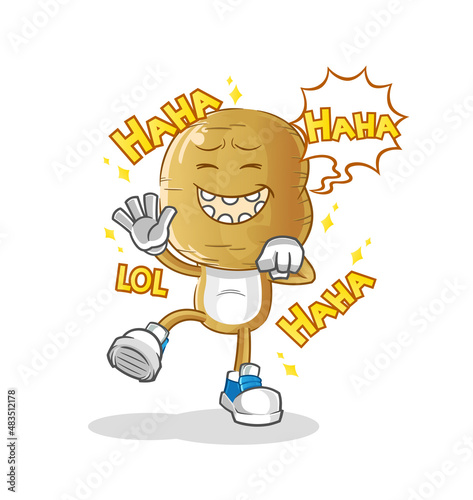 potato head cartoon Laugh Out Loud character. cartoon vector
