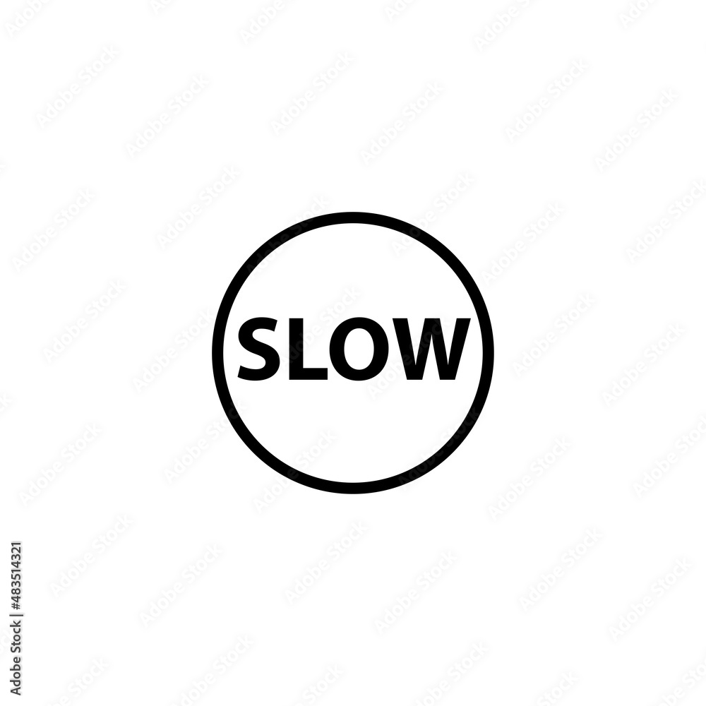 slow icon vector design templates slow icon vector design templates