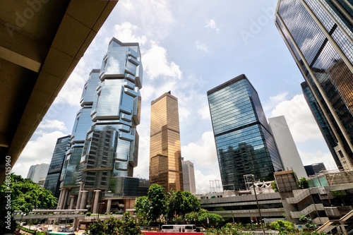 Skyscraper Office Buildings in Hong Kong photo