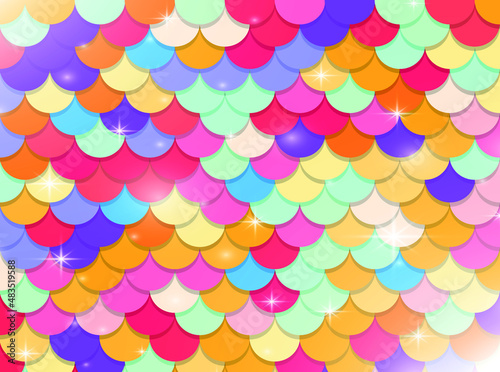 Fish scale pattern background
