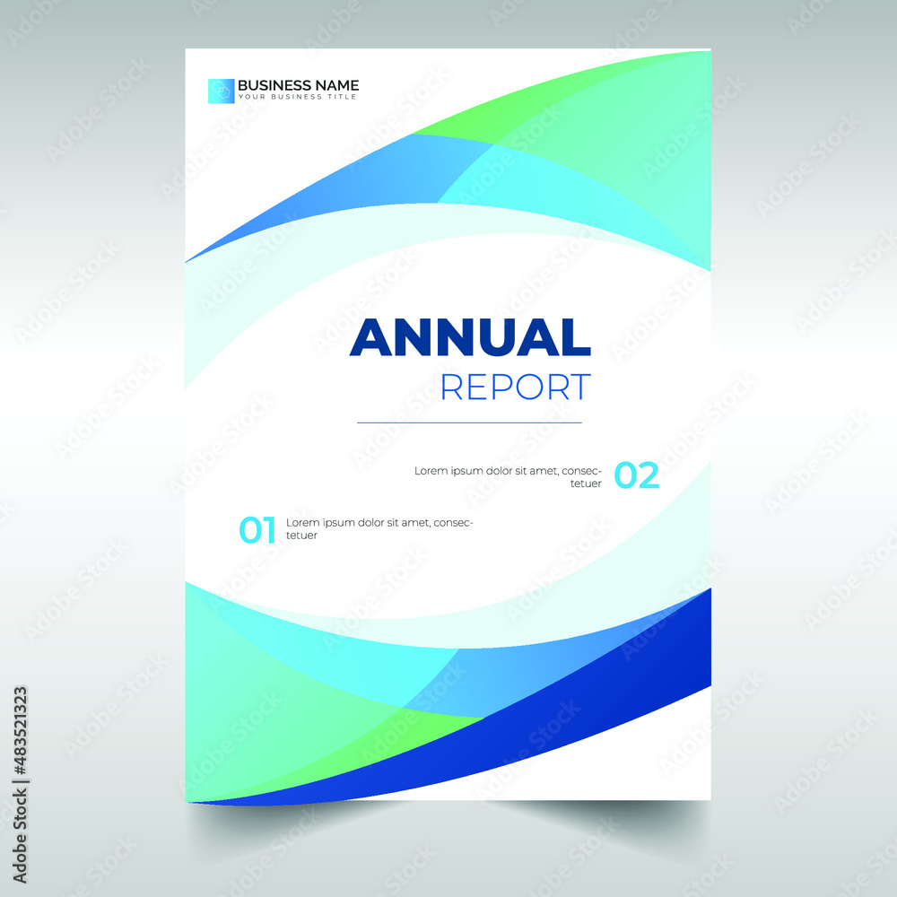 Annual report flyer template design Annual report flyer template design