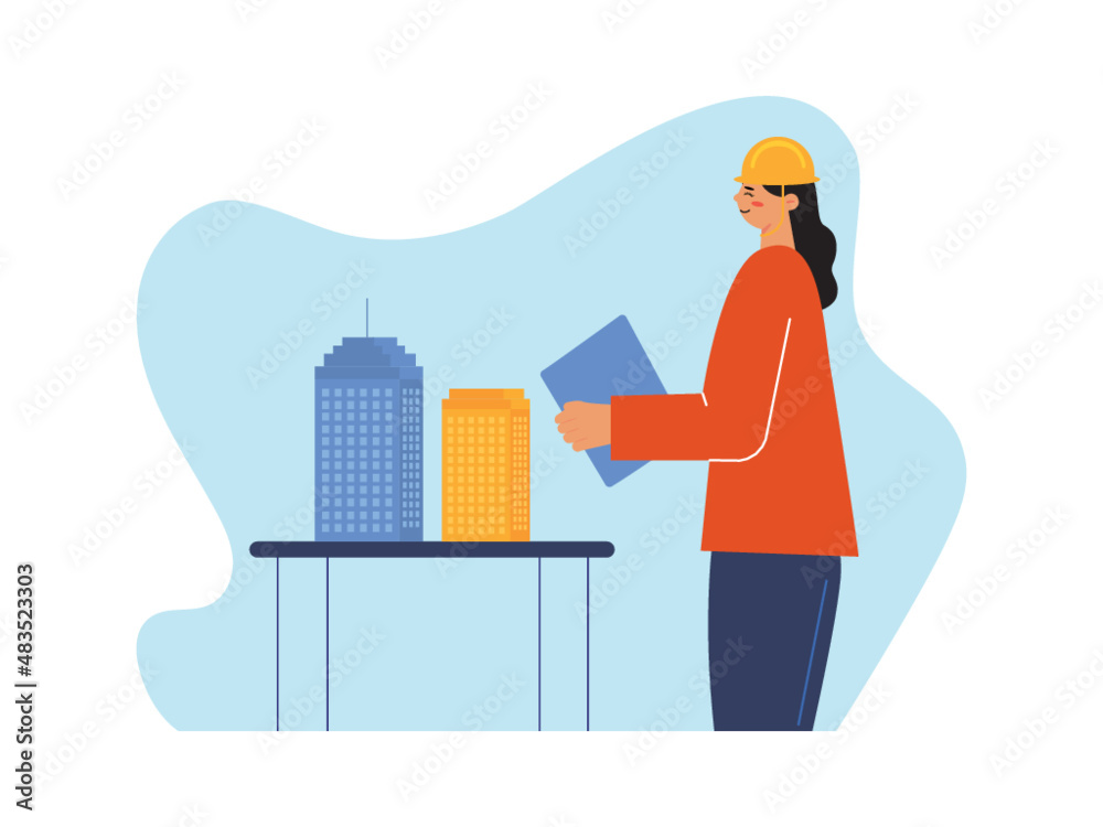 Builder vector illustration Builder vector illustration