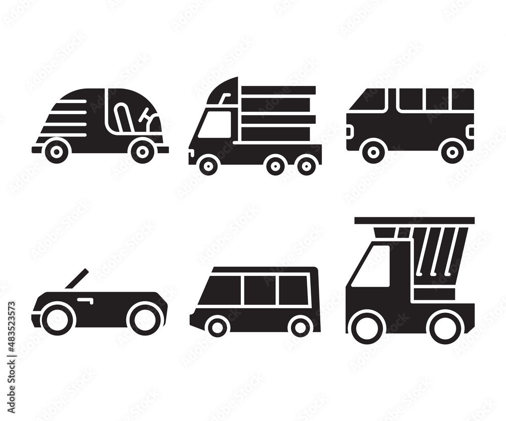 car and transportation icons set car and transportation icons set