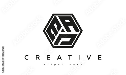EAD creative polygon three letter logo design victor