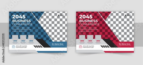 Business Conference Flyer Layout.