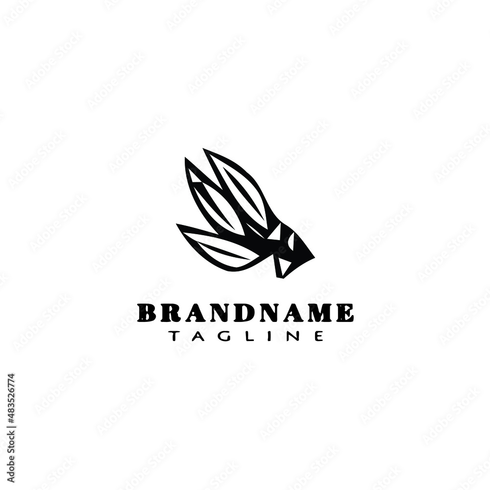 eucalyptus plant logo cartoon icon design template black isolated vector illustration eucalyptus plant logo cartoon icon design template black isolated vector illustration