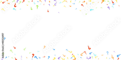 Question marks Quiz doubt survey faq public poll.