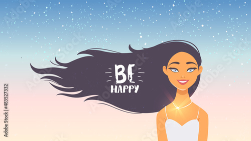 girl happy