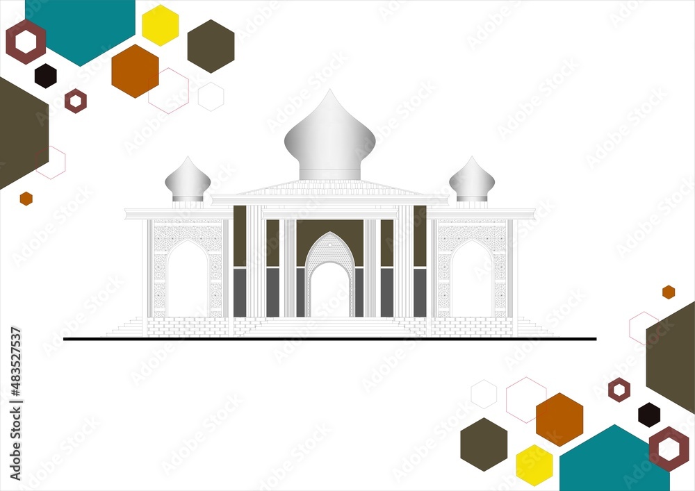 religious architectural design front view
