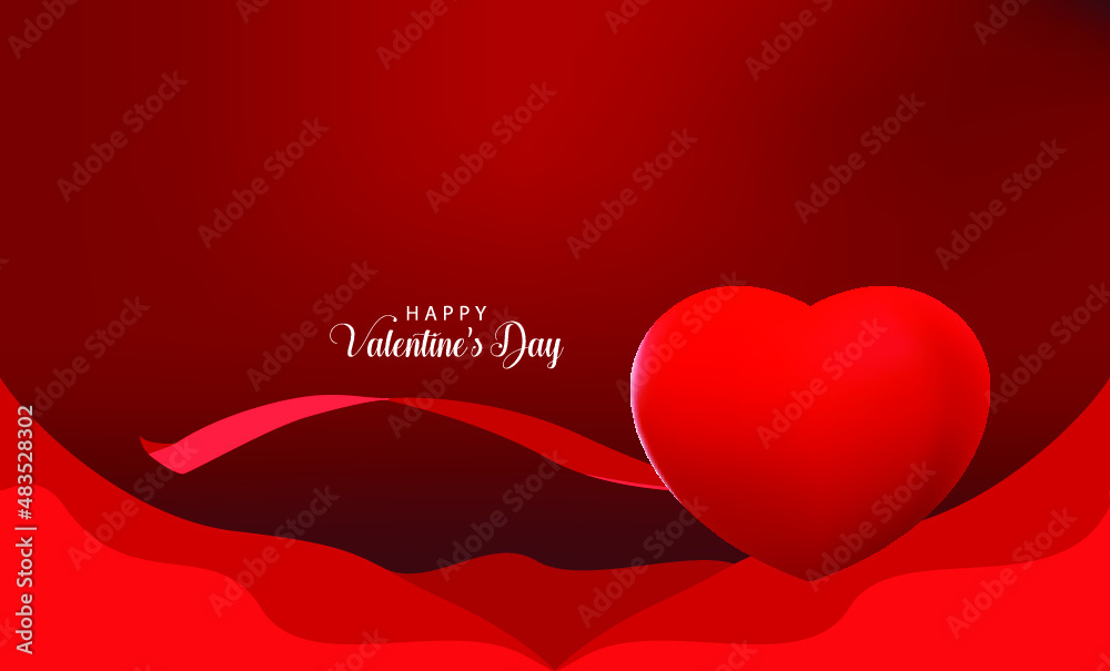 Lovely Happy Valentines Day Background