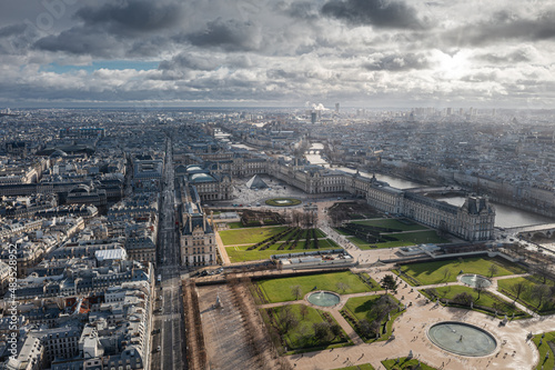 panorama of Paris. January 2022